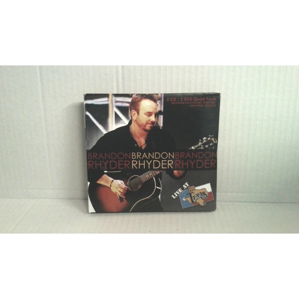 Brandon Rhyder Live at Billy Bob's 4 Disc Set 2 CD/ 2 DVD Digipak 2011 Smith Mus
